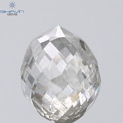 1.41 CT Briolette Shape Natural Diamond White Color I2 Clarity