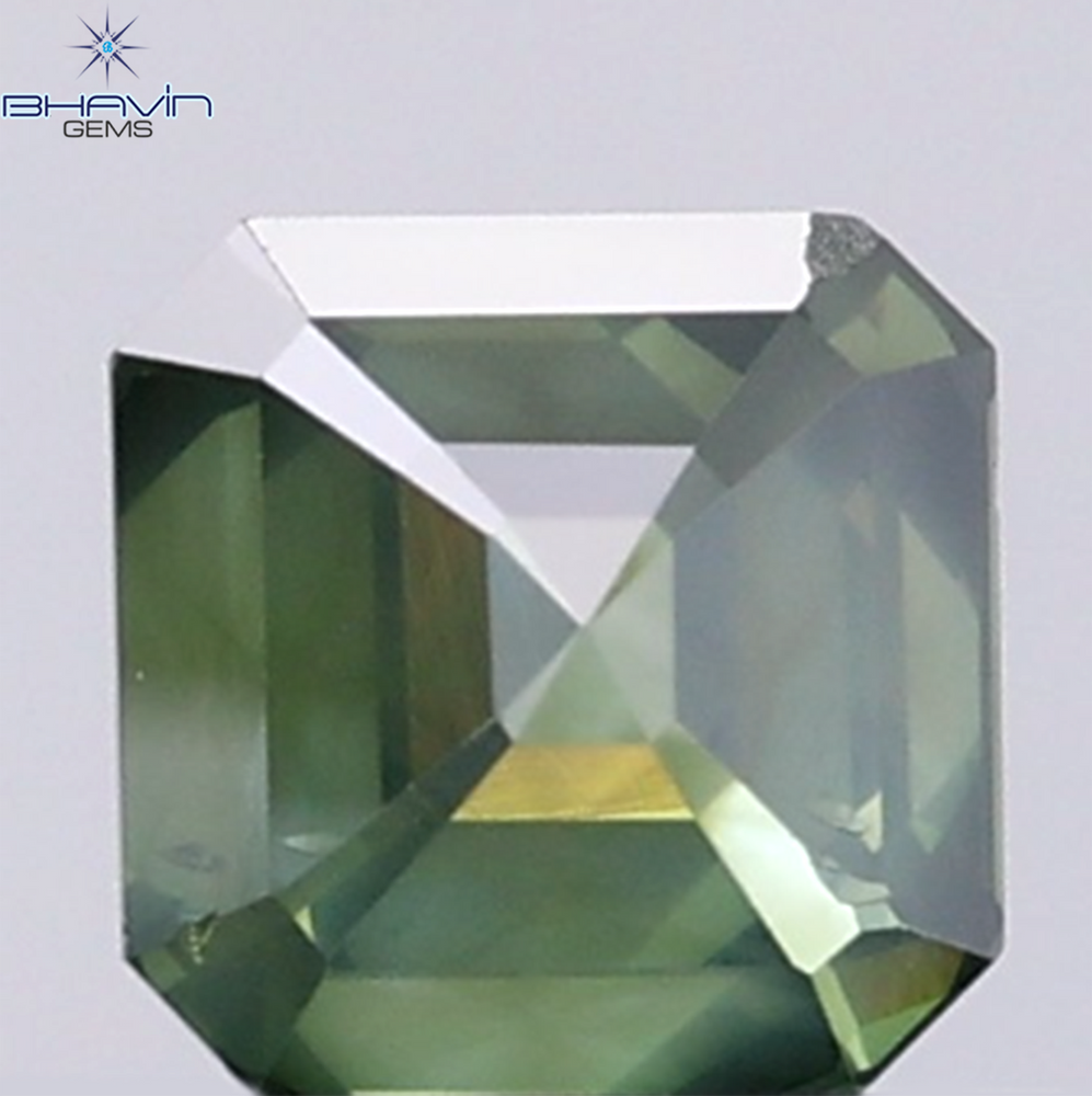 1.00 CT Natural Emerald Diamond Enhanced Bluish Green Color Clarity SI (5.34 MM)