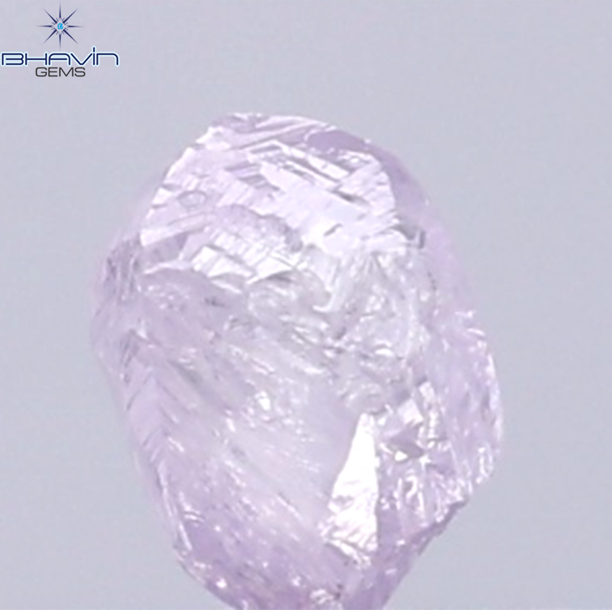 0.28 CT Natural Rough Diamond Pink Color Clarity VS (4.00 MM)