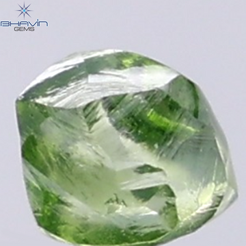 0.92 CT Natural Rough Diamond Enhanced Green Color Clarity VS (5.77 MM)