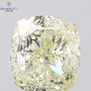 GIA認定 1.27 CT クッションダイヤモンド イエローカラー 天然ダイヤモンド VS1 クラリティ (5.97 MM)