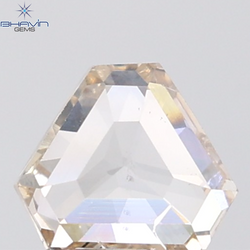 1.36 CT Shield Natural Brown Diamond SI1 Clarity (6.46 MM)