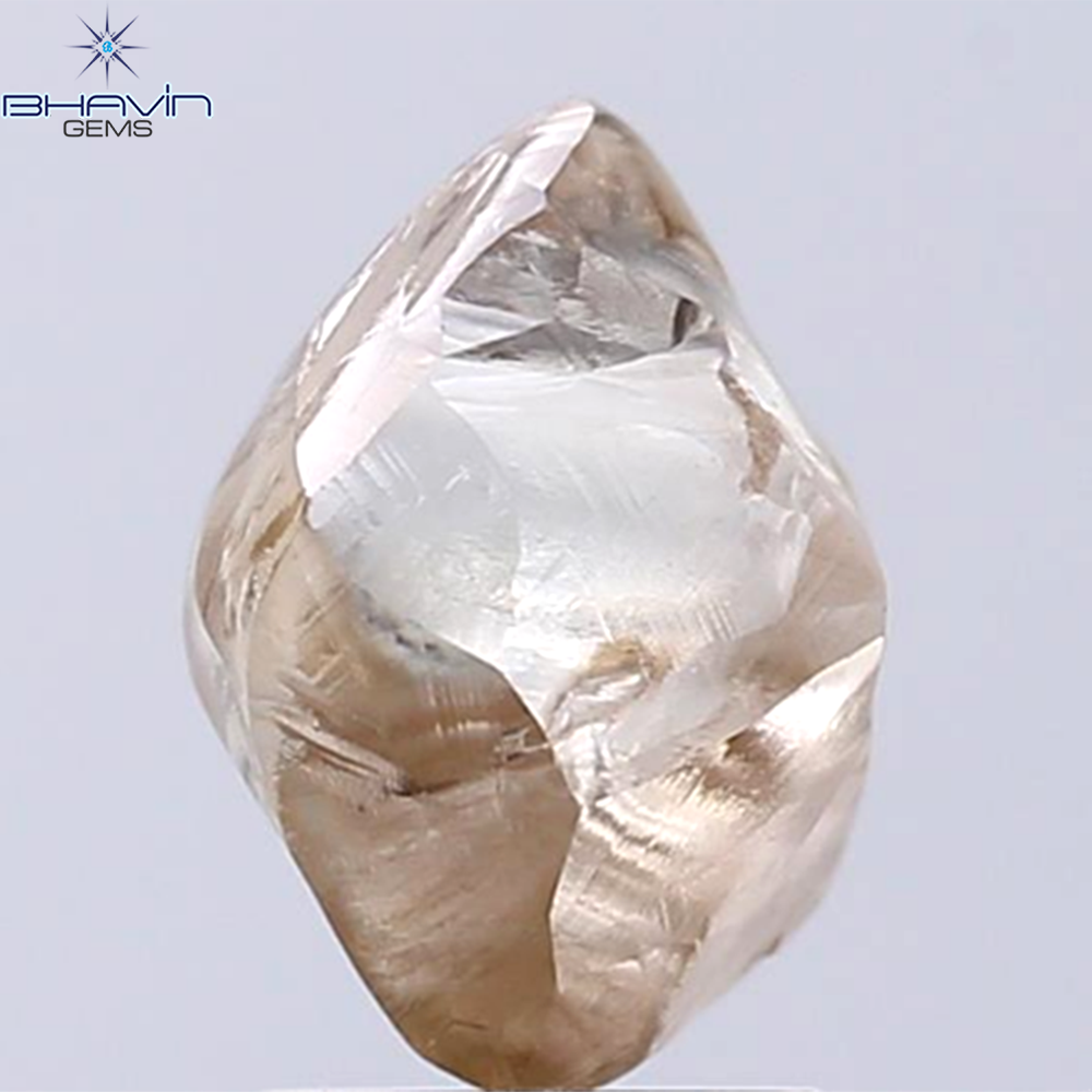 3.75 CT Rough Shape Natural Diamond Brown Color SI Clarity (10.23 MM)