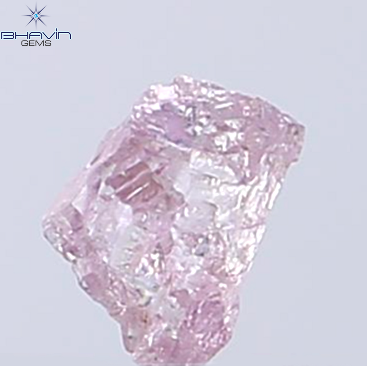 0.29 CT Natural Rough Diamond Pink Color Clarity VS (5.10 MM)