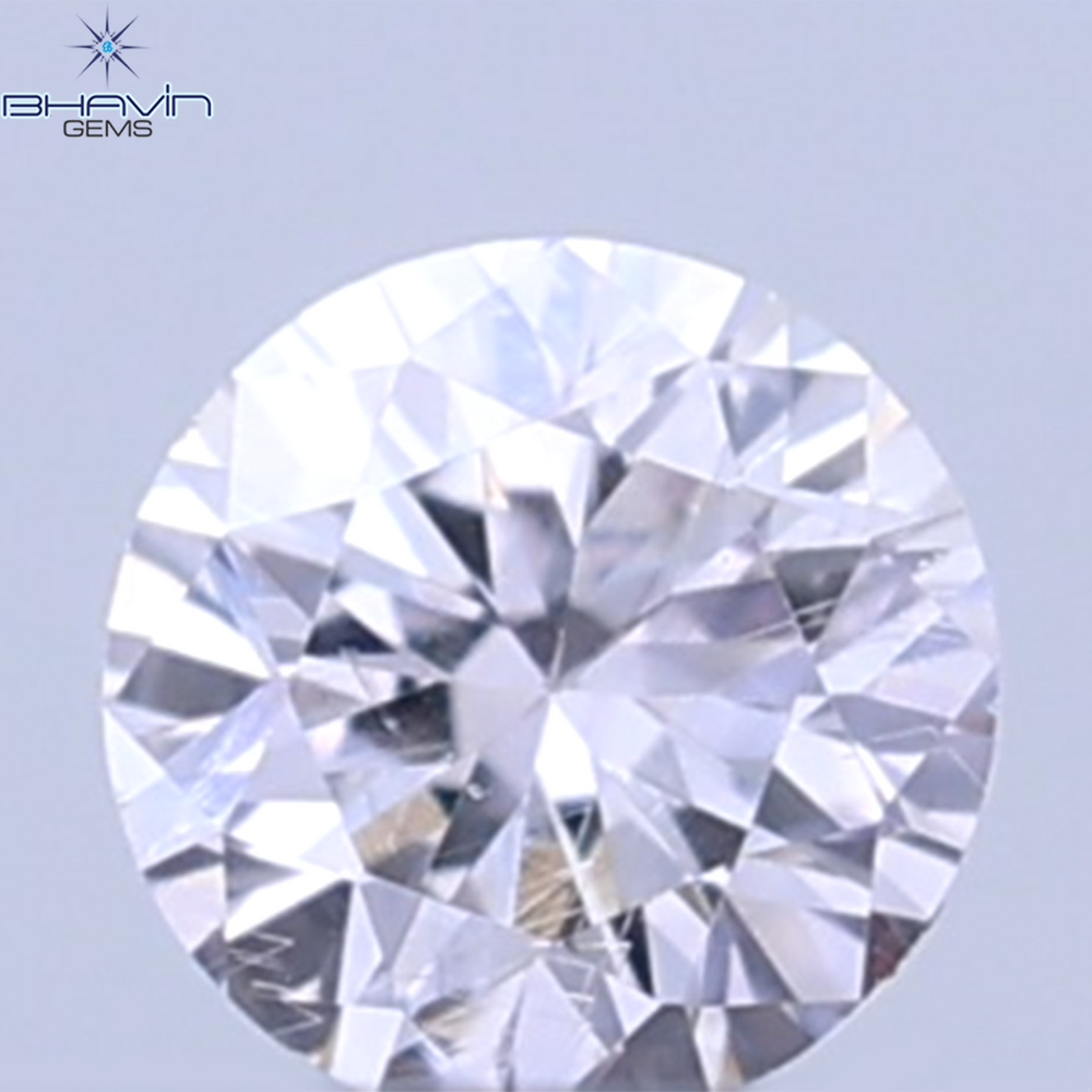 0.26 CT ラウンドシェイプ 天然ダイヤモンド ピンクカラー VS1 クラリティ (4.10 MM)