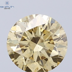 0.32 CT Natural Round Diamond Brown Color Clarity VS2 (4.38 MM)