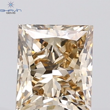 1.01 CT Princess Shape Natural Brown Diamond SI Clarity (5.43 MM )
