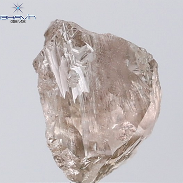 1.31 CT Rough Shape Natural Diamond Brown Color VS Clarity (7.87 MM)
