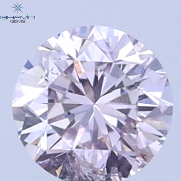 0.17 CT Natural Round Diamond Pink Color Clarity SI (3.52 MM)
