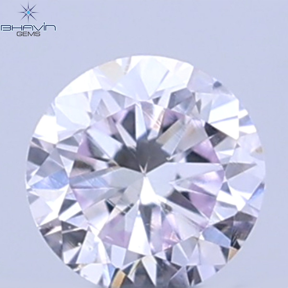 0.26 CT ラウンドシェイプ 天然ダイヤモンド ピンクカラー VS1 クラリティ (4.10 MM)