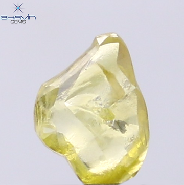 0.94 CT Natural Rough Diamond Enhanced Yellow Color Clarity VS (7.65 MM)