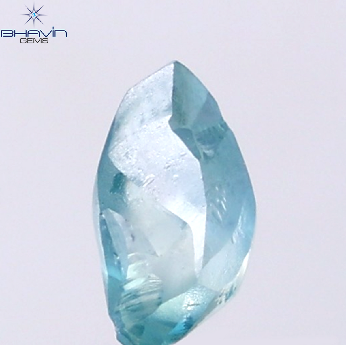 1.04 CT Natural Rough Diamond Enhanced Blue Color Clarity VS (8.32 MM)