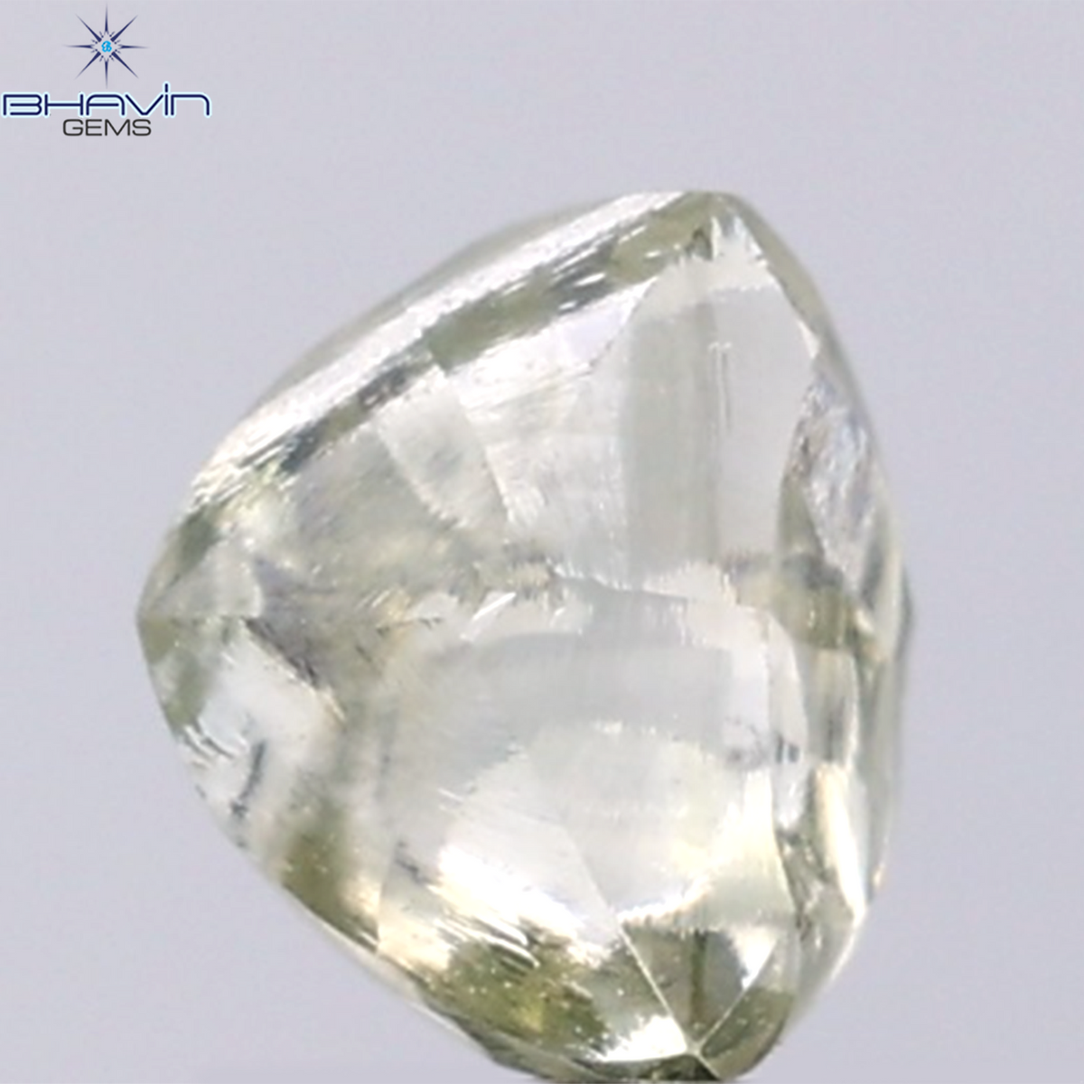 1.60 CT Natural Rough Diamond Green Color Clarity VS (6.83 MM)