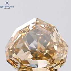 1.00 CT Heart Diamond Natural Brown Color VS2 Clarity (6.26 MM)