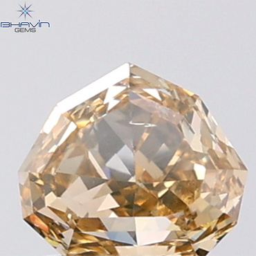 1.00 CT Heart Diamond Natural Brown Color VS2 Clarity (6.26 MM)