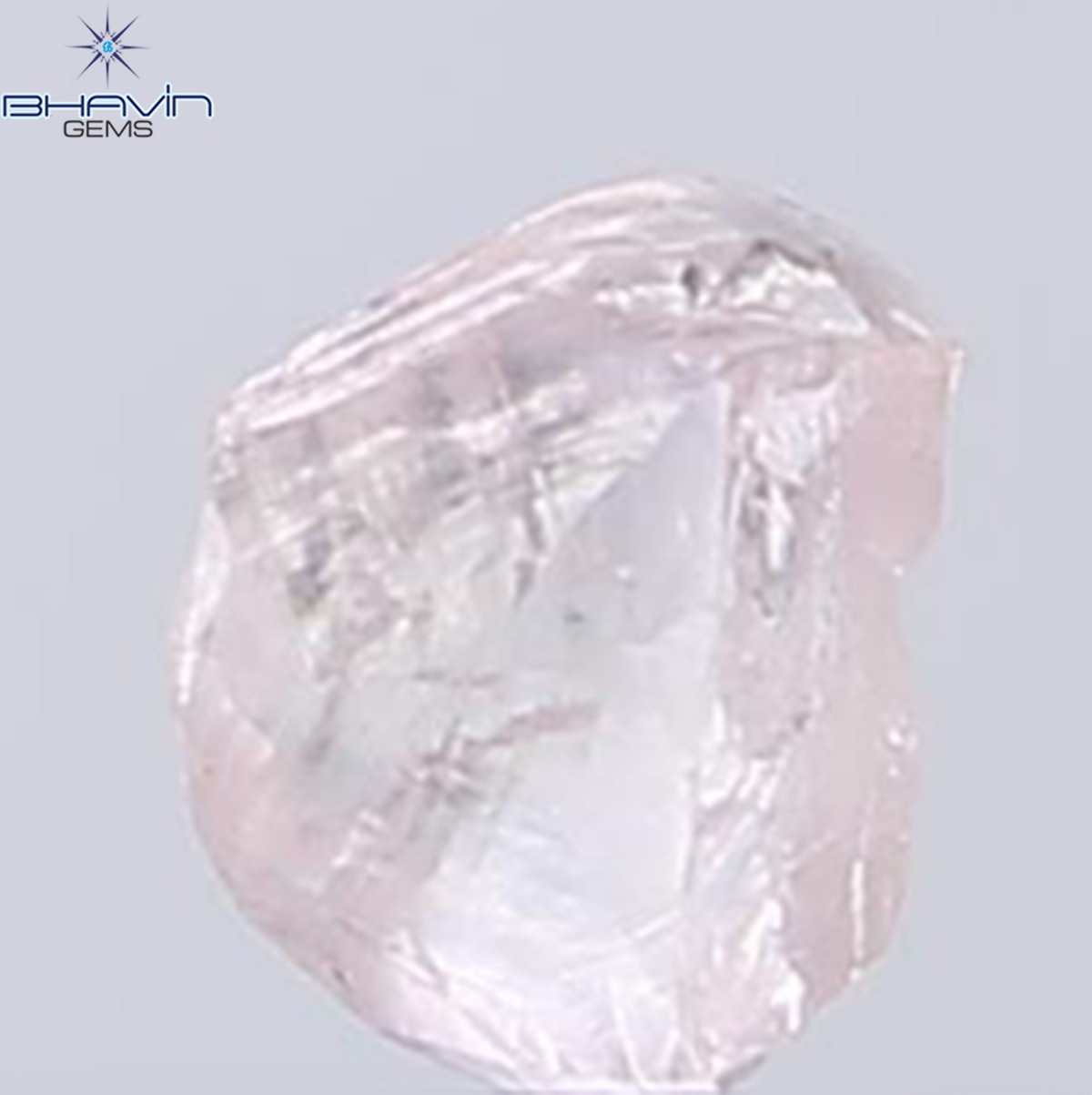 0.40 CT Natural Rough Diamond Pink Color Clarity VS (4.75 MM)