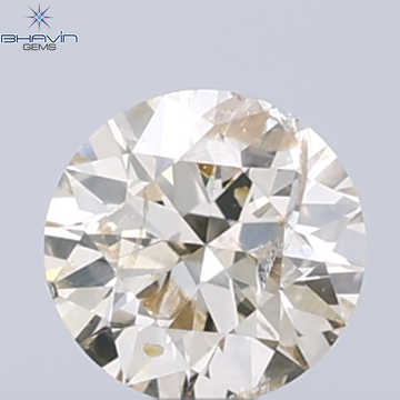 0.18 CT ラウンド ローズ カット シェイプ 天然ダイヤモンド ピンク色 I2 クラリティ (3.86 MM)