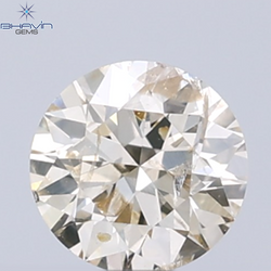 0.29 CT Natural Round Diamond Brown Color Clarity I1 (4.29 MM)