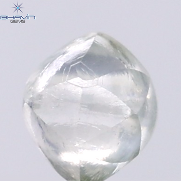 0.97 CT Natural Rough Diamond Green Color Clarity VS (5.39 MM)