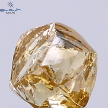 0.37 CT Natural Rough Diamond Brown Yellow Color Clarity VS1 (3.95 MM)