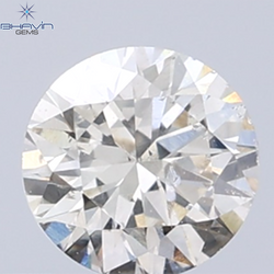 0.31 CT Natural Round Diamond Brown Color Clarity SI2 (4.32 MM)