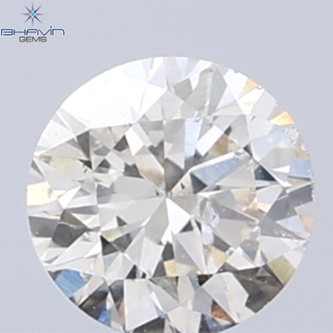 0.31 CT Natural Round Diamond Brown Color Clarity SI2 (4.32 MM)