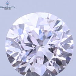 0.07 CT Natural Round Diamond Pink Color Clarity VS2 (2.36 MM)