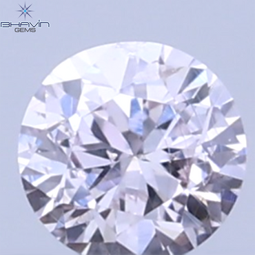 0.07 CT Natural Round Diamond Pink Color Clarity VS2 (2.36 MM)