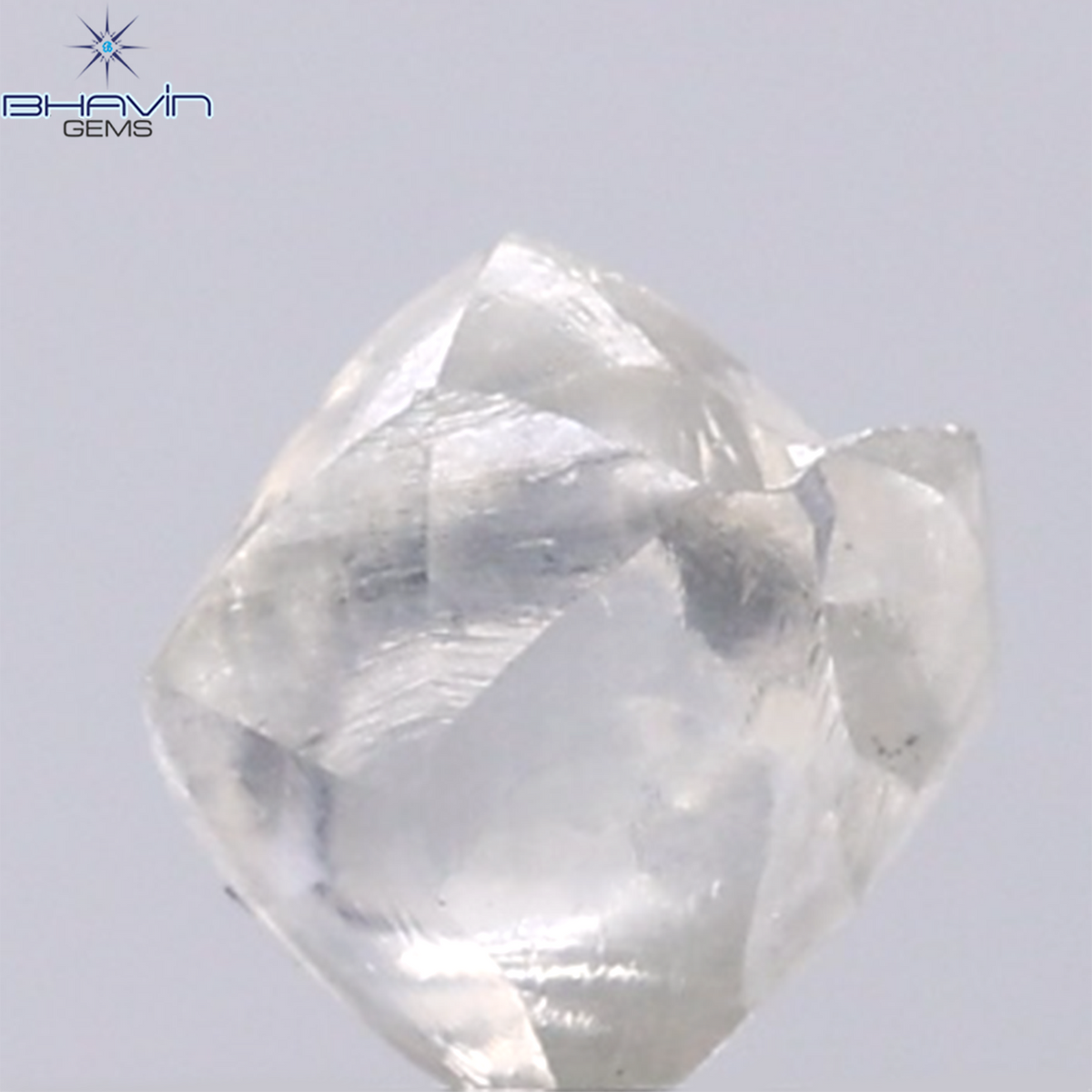 0.98 CT Natural Rough Diamond White Color Clarity VS (5.87 MM)