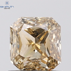 1.02 CT Radiant Natural Brown Diamond VS2 Clarity (5.61 MM)