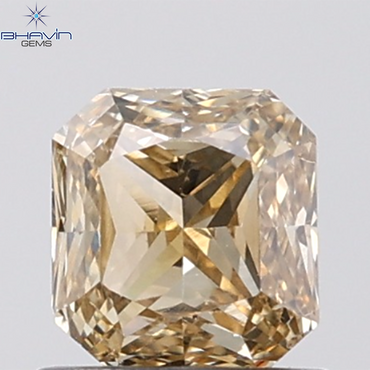 1.02 CT Radiant Natural Brown Diamond VS2 Clarity (5.61 MM)