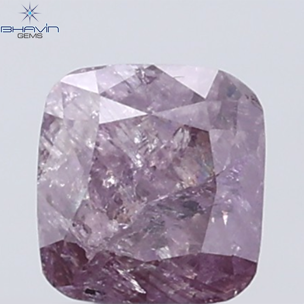 0.39 CT Radiant Diamond Natural Pink Color I3 Clarity (3.71 MM)