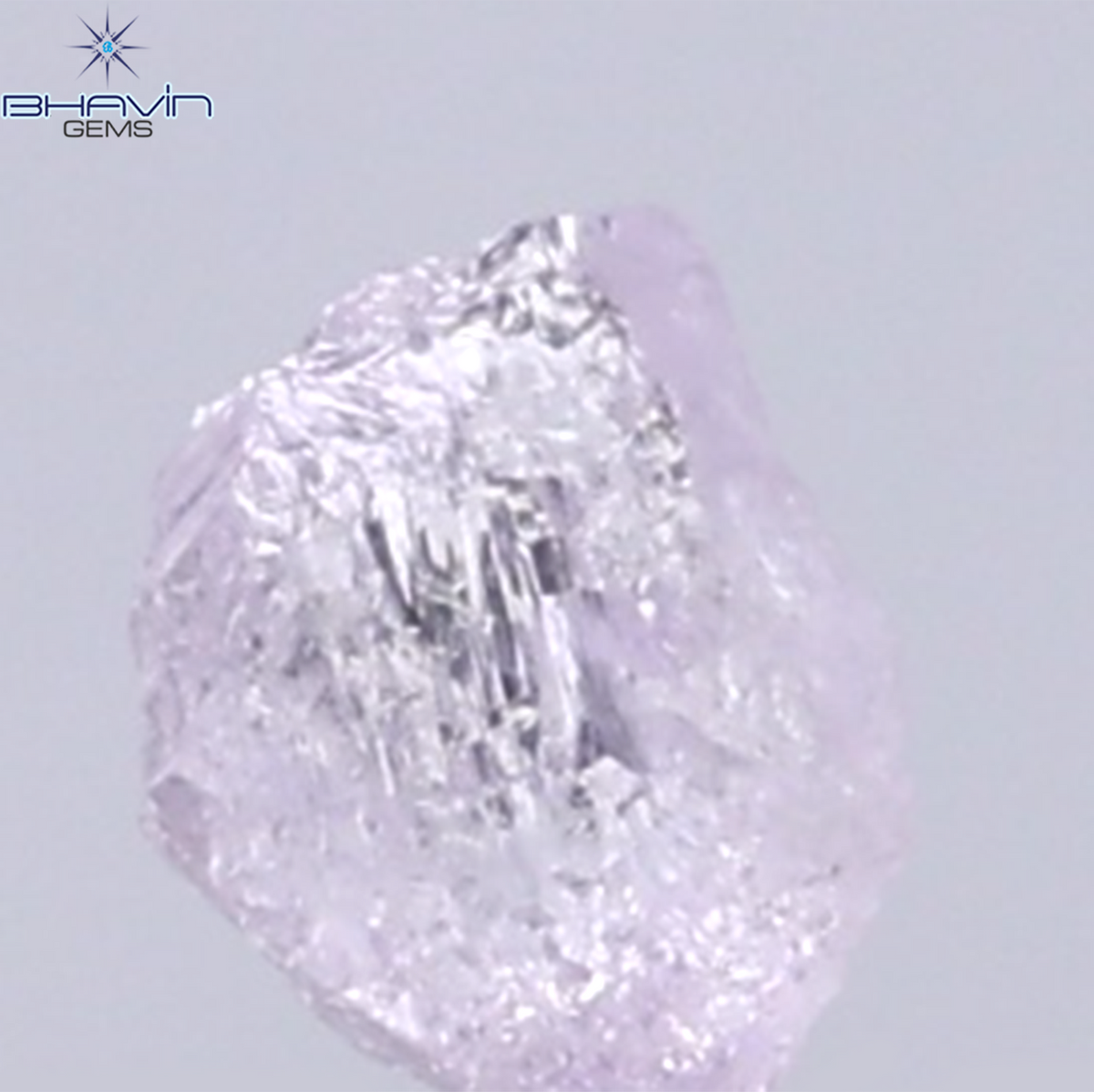 0.13 CT Natural Rough Diamond Pink Color Clarity VS (3.98 MM)
