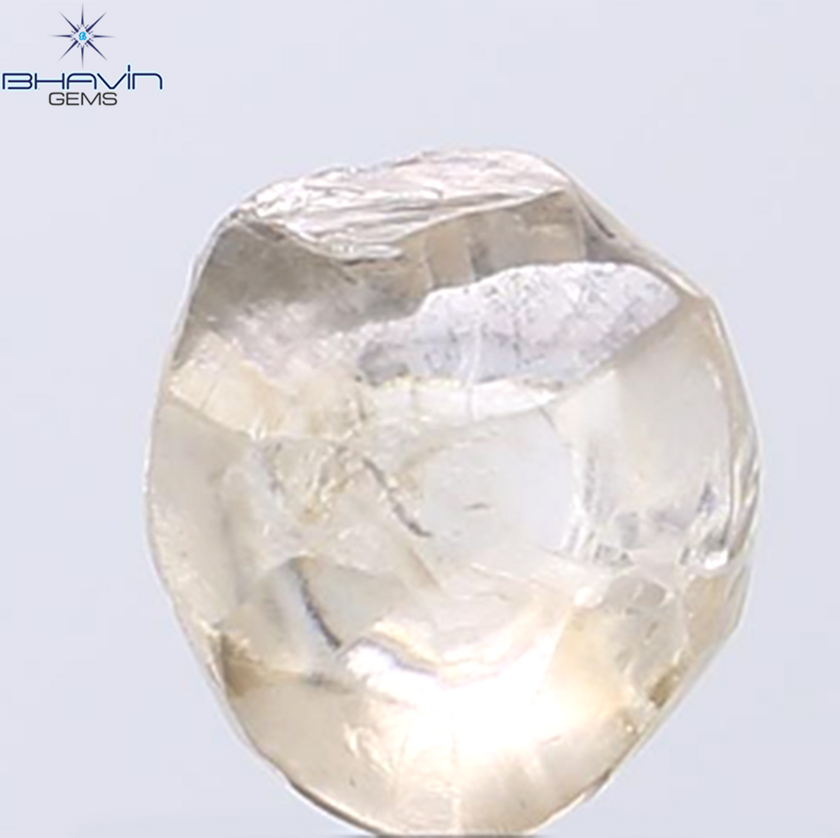 2.17 CT Natural Rough Diamond Brown Color Clarity VS (7.43 MM)