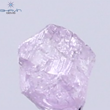 0.08 CT Natural Rough Diamond Pink Color Clarity SI (2.59 MM)