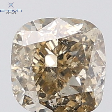 0.82 CT Cushion Diamond Natural Brown Color SI Clarity (5.03 MM)