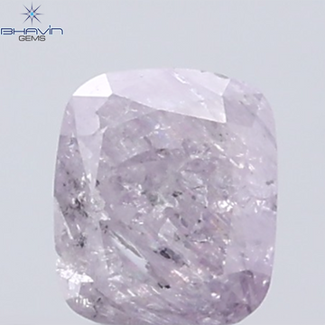 0.28 CT Cushion Diamond Natural Pink Color I3 Clarity (3.86 MM)