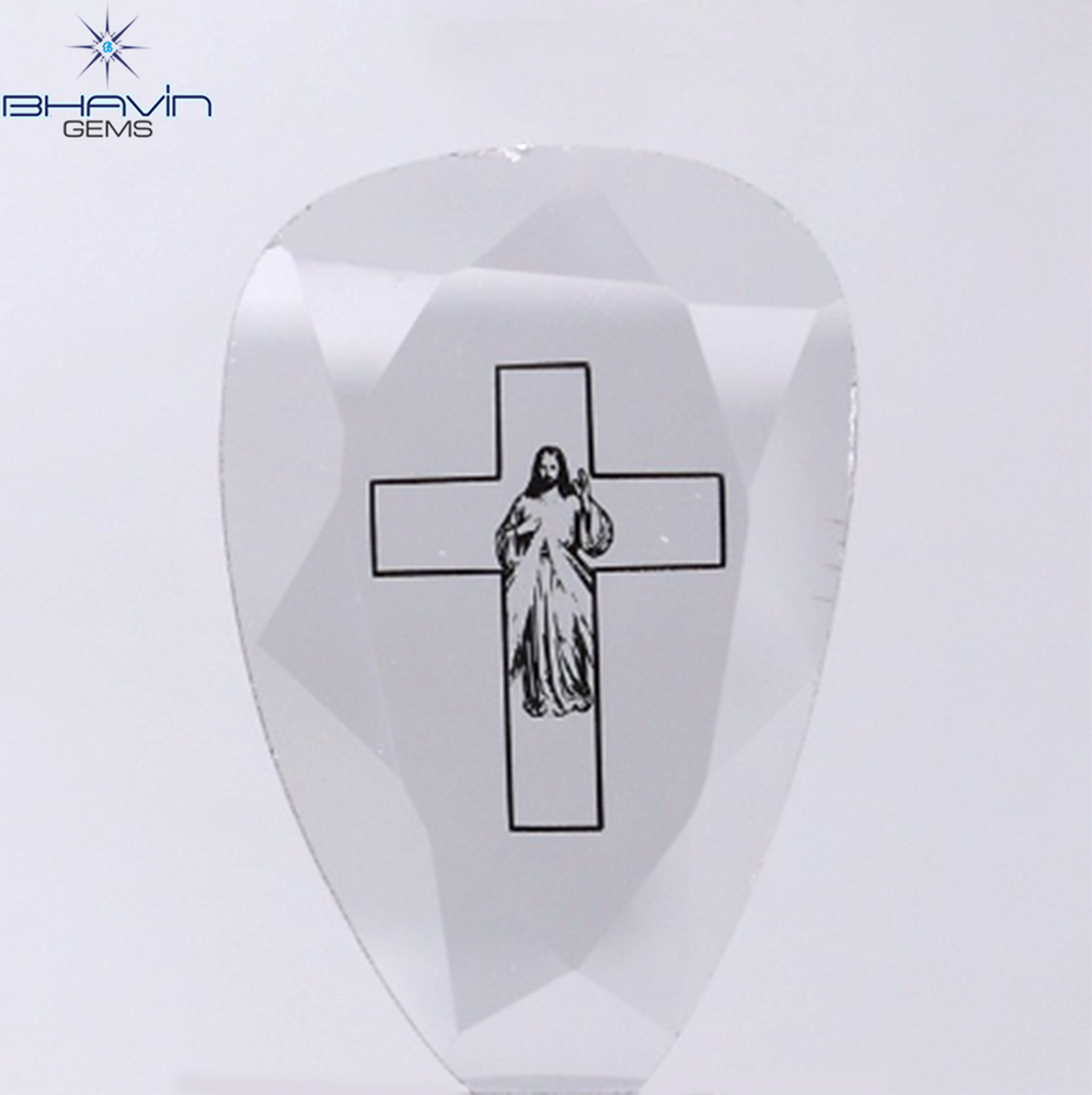 1.24 CT Lab Grown Slice (Cross) Diamond White Color Clarity VS (19.05 MM)