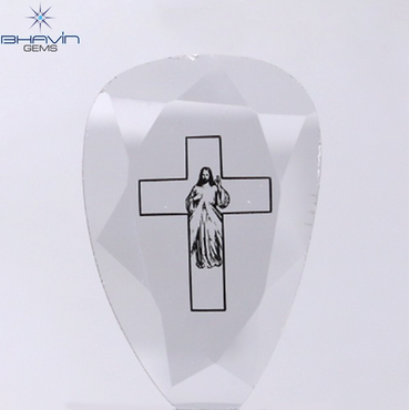 1.24 CT Lab Grown Slice (Cross) Diamond White Color Clarity VS (19.05 MM)