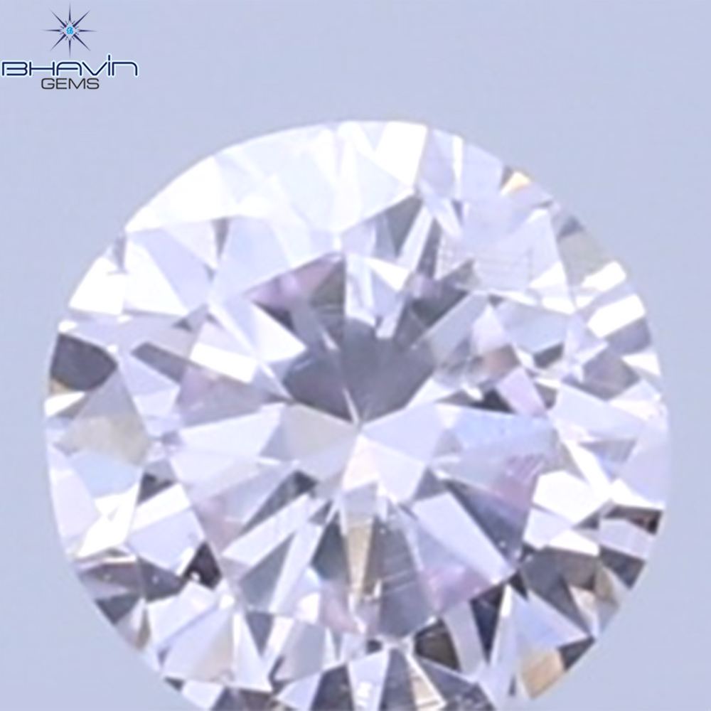 0.03 CT Natural Round Diamond Pink Color Clarity SI1 (1.90 MM)
