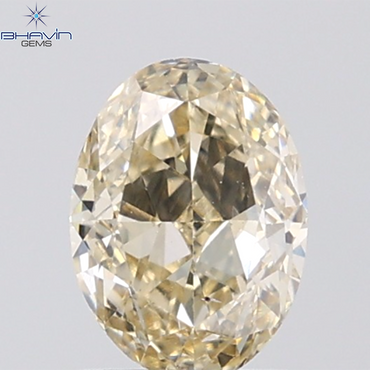 1.10 CT Oval Diamond Natural Brown Color SI1 Clarity (7.27 MM)
