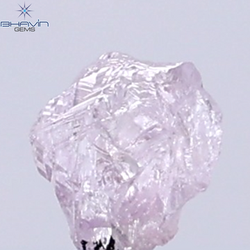 0.15 CT Natural Rough Diamond Pink Color Clarity SI (3.89 MM)