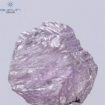 0.37 CT Natural Rough Diamond Pink Color Clarity SI (4.24 MM)