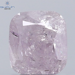 0.30 CT Radiant Diamond Natural Pink Color I3 Clarity (3.76 MM)