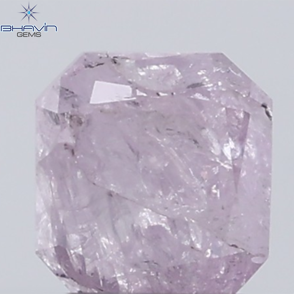 0.33 CT Radiant Diamond Natural Pink Color I3 Clarity (4.05 MM)
