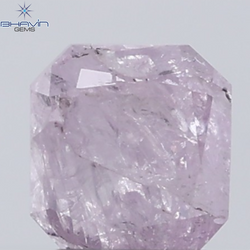 0.33 CT Radiant Diamond Natural Pink Color I3 Clarity (4.05 MM)