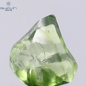 1.06 CT Natural Rough Diamond Enhanced Green Color Clarity VS (6.09 MM)