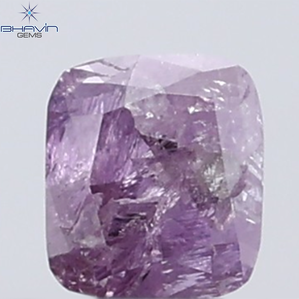 0.18 CT Cushion Diamond Natural Pink Color I3 Clarity (3.21 MM)