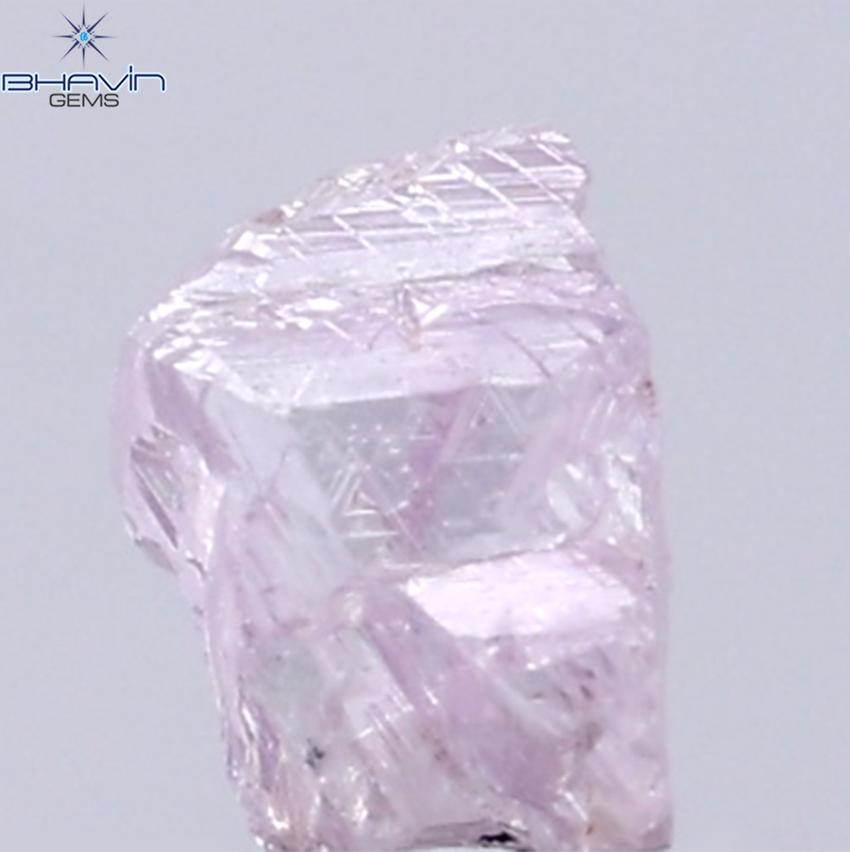 0.43 CT Natural Rough Diamond Pink Color Clarity I1 (4.76 MM)