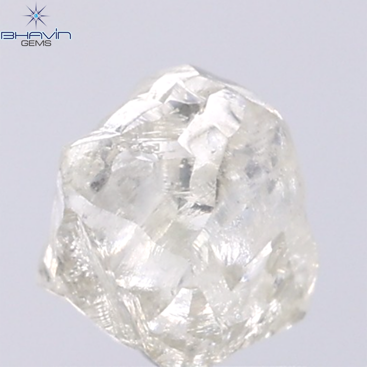1.55 CT Natural Rough Diamond White Color Clarity VS (7.41 MM)